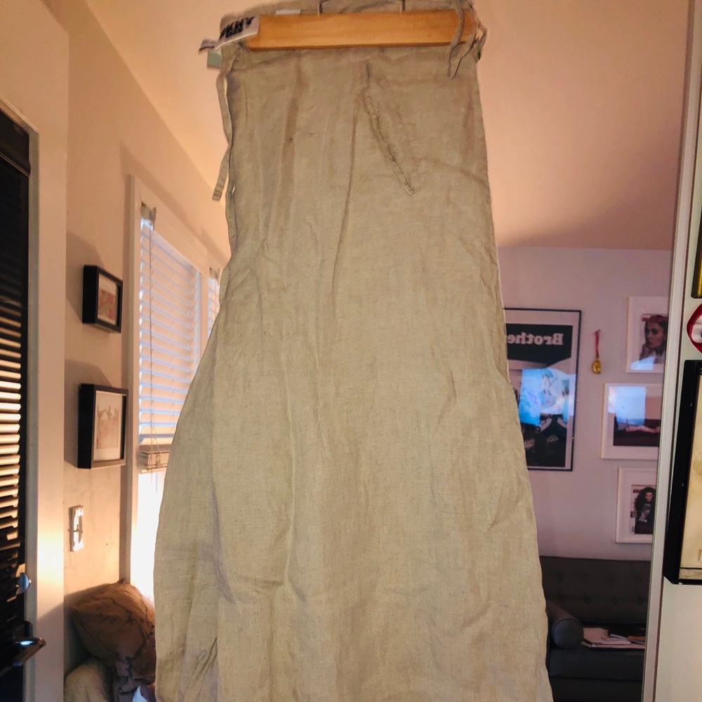 Wide leg DKNY linen pants